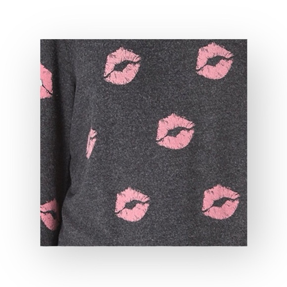HTF: new Wildfox Couture ᪥ Covered in Kisses ᪥ Lips Roadtrip BBJ ᪥ Dirty Black - Picture 12 of 16